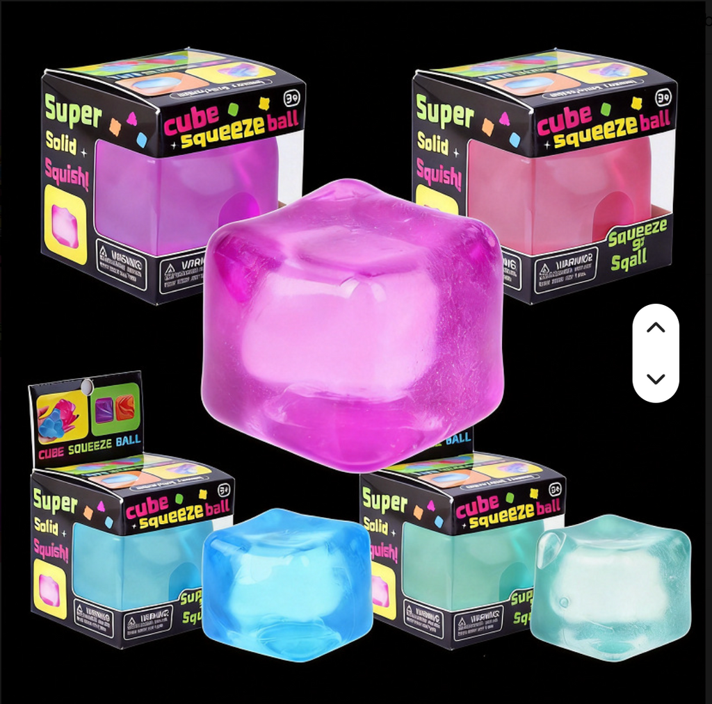 Cube Squishy Stress Relief Fidget Toy for Kids & Adults.
